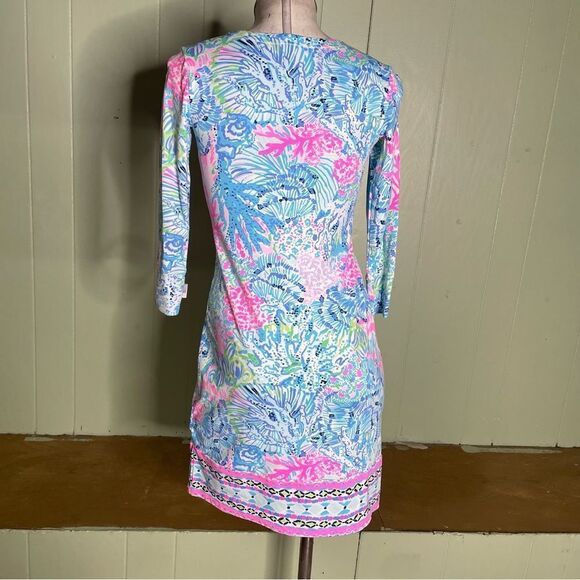 Lilly Pulitzer‎ UPF 50+ Nadine Sink or Swim Engineered Chilly Lilly Dress - Picture 3 of 7